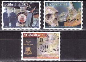 Гибралтар, 2005, 175 лет Королевской Полиции Гибралтара, 3 марки